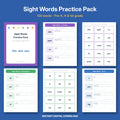 Sight Words Practice Pack | 120 Words for Pre-K, Kindergarten & 1st Grade + Flash Cards