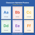 Classroom Alphabet Posters A–Z | 26 Bright Printable Letter Posters