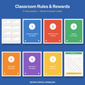 Classroom Rules Posters & Reward Charts | Sticker Chart + Punch Cards