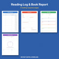 Reading Log & Book Report Printables | Story Map & Character Map