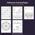 Halloween Coloring Pages | 5 Spooky-Cute Printables for Kids & Adults