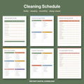 Cleaning Schedule Printable | Daily, Weekly, Monthly & Deep Clean Checklists