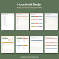 Household Binder Printable | 21-Page Home Management Binder with Dividers
