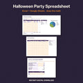 Halloween Party Planner Spreadsheet | Budget, Guest List & Candy Calculator (Excel & Google Sheets)