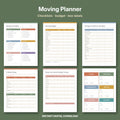 Moving Planner Printable | Moving Checklist, Budget, Change of Address & Box Labels