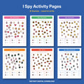 I Spy Activity Pages | 8 Printable I Spy Counting Games for Kids + Answer Key