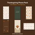 Thanksgiving Phone Wallpapers + Fall App Icons | Cozy Autumn iPhone Home Screen Pack
