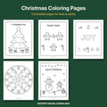 Christmas Coloring Pages | 5 Printable Holiday Pages for Kids & Adults